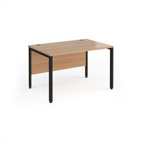 Click to view product details and reviews for Office Desk 1200mm Rectangular Desk With Bench Leg Beech Tops With Black Frames 800mm Depth Maestro 25. Click to view product details and reviews for Office Desk 1200mm Rectangular Desk With Bench Leg Beech Tops With Black Frames 800mm Depth Maestro 25.