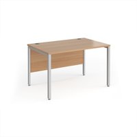 Click to view product details and reviews for Office Desk 1200mm Rectangular Desk With Bench Leg Beech Tops With Silver Frames 800mm Depth Maestro 25. Click to view product details and reviews for Office Desk 1200mm Rectangular Desk With Bench Leg Beech Tops With Silver Frames 800mm Depth Maestro 25.