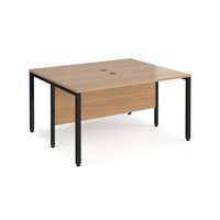 Click to view product details and reviews for Office Desk 2 Person Rectangular Desk 1400mm Beech Tops With Black Frames 1200mm Depth Maestro 25. Click to view product details and reviews for Office Desk 2 Person Rectangular Desk 1400mm Beech Tops With Black Frames 1200mm Depth Maestro 25.