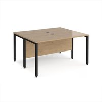 Click to view product details and reviews for Maestro 25 Back To Back Straight Desks 1400mm X 1200mm Black Bench Leg Frame Kendal Oak Top. Click to view product details and reviews for Maestro 25 Back To Back Straight Desks 1400mm X 1200mm Black Bench Leg Frame Kendal Oak Top.