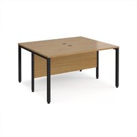 Click to view product details and reviews for Office Desk 2 Person Rectangular Desk 1400mm Oak Tops With Black Frames 1200mm Depth Maestro 25. Click to view product details and reviews for Office Desk 2 Person Rectangular Desk 1400mm Oak Tops With Black Frames 1200mm Depth Maestro 25.