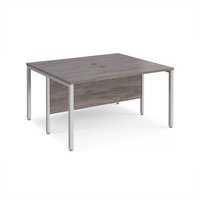 Click to view product details and reviews for Maestro 25 Back To Back Straight Desks 1400mm X 1200mm Silver Bench Leg Frame Grey Oak Top. Click to view product details and reviews for Maestro 25 Back To Back Straight Desks 1400mm X 1200mm Silver Bench Leg Frame Grey Oak Top.