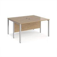 Click to view product details and reviews for Maestro 25 Back To Back Straight Desks 1400mm X 1200mm Silver Bench Leg Frame Kendal Oak Top. Click to view product details and reviews for Maestro 25 Back To Back Straight Desks 1400mm X 1200mm Silver Bench Leg Frame Kendal Oak Top.