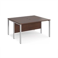 Click to view product details and reviews for Office Desk 2 Person Rectangular Desk 1400mm Walnut Tops With Silver Frames 1200mm Depth Maestro 25. Click to view product details and reviews for Office Desk 2 Person Rectangular Desk 1400mm Walnut Tops With Silver Frames 1200mm Depth Maestro 25.