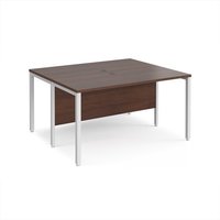 Click to view product details and reviews for Office Desk 2 Person Rectangular Desk 1400mm Walnut Tops With White Frames 1200mm Depth Maestro 25. Click to view product details and reviews for Office Desk 2 Person Rectangular Desk 1400mm Walnut Tops With White Frames 1200mm Depth Maestro 25.