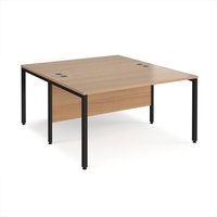 Click to view product details and reviews for Office Desk 2 Person Rectangular Desk 1400mm Beech Tops With Black Frames 1600mm Depth Maestro 25. Click to view product details and reviews for Office Desk 2 Person Rectangular Desk 1400mm Beech Tops With Black Frames 1600mm Depth Maestro 25.