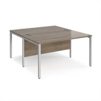 Click to view product details and reviews for Maestro 25 Back To Back Straight Desks 1400mm X 1600mm Silver Bench Leg Frame Nebraska Oak Top. Click to view product details and reviews for Maestro 25 Back To Back Straight Desks 1400mm X 1600mm Silver Bench Leg Frame Nebraska Oak Top.