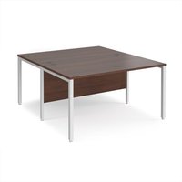 Click to view product details and reviews for Office Desk 2 Person Rectangular Desk 1400mm Walnut Tops With White Frames 1600mm Depth Maestro 25. Click to view product details and reviews for Office Desk 2 Person Rectangular Desk 1400mm Walnut Tops With White Frames 1600mm Depth Maestro 25.