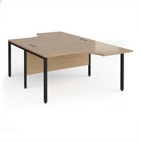Click to view product details and reviews for Maestro 25 Back To Back Ergonomic Desks 1400mm Deep Black Bench Leg Frame Kendal Oak Top. Click to view product details and reviews for Maestro 25 Back To Back Ergonomic Desks 1400mm Deep Black Bench Leg Frame Kendal Oak Top.