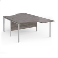 Click to view product details and reviews for Maestro 25 Back To Back Ergonomic Desks 1400mm Deep Silver Bench Leg Frame Grey Oak Top. Click to view product details and reviews for Maestro 25 Back To Back Ergonomic Desks 1400mm Deep Silver Bench Leg Frame Grey Oak Top.