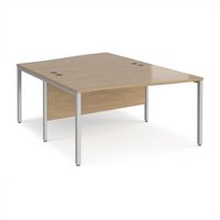 Click to view product details and reviews for Maestro 25 Back To Back Wave Desks 1400mm Deep Silver Bench Leg Frame Kendal Oak Top. Click to view product details and reviews for Maestro 25 Back To Back Wave Desks 1400mm Deep Silver Bench Leg Frame Kendal Oak Top.