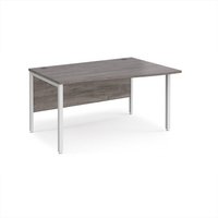 Click to view product details and reviews for Maestro 25 Right Hand Wave Desk 1400mm Wide White Bench Leg Frame Grey Oak Top. Click to view product details and reviews for Maestro 25 Right Hand Wave Desk 1400mm Wide White Bench Leg Frame Grey Oak Top.