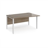 Click to view product details and reviews for Maestro 25 Right Hand Wave Desk 1400mm Wide White Bench Leg Frame Nebraska Oak Top. Click to view product details and reviews for Maestro 25 Right Hand Wave Desk 1400mm Wide White Bench Leg Frame Nebraska Oak Top.