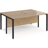 Click to view product details and reviews for Maestro 25 Back To Back Straight Desks 1600mm X 1200mm Black Bench Leg Frame Kendal Oak Top. Click to view product details and reviews for Maestro 25 Back To Back Straight Desks 1600mm X 1200mm Black Bench Leg Frame Kendal Oak Top.