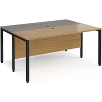 Click to view product details and reviews for Office Desk 2 Person Rectangular Desk 1600mm Oak Tops With Black Frames 1200mm Depth Maestro 25. Click to view product details and reviews for Office Desk 2 Person Rectangular Desk 1600mm Oak Tops With Black Frames 1200mm Depth Maestro 25.
