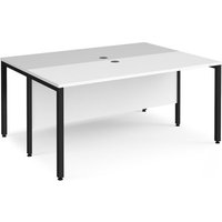 Click to view product details and reviews for Office Desk 2 Person Rectangular Desk 1600mm White Tops With Black Frames 1200mm Depth Maestro 25. Click to view product details and reviews for Office Desk 2 Person Rectangular Desk 1600mm White Tops With Black Frames 1200mm Depth Maestro 25.