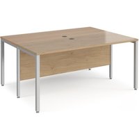 Click to view product details and reviews for Maestro 25 Back To Back Straight Desks 1600mm X 1200mm Silver Bench Leg Frame Kendal Oak Top. Click to view product details and reviews for Maestro 25 Back To Back Straight Desks 1600mm X 1200mm Silver Bench Leg Frame Kendal Oak Top.