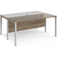 Click to view product details and reviews for Maestro 25 Back To Back Straight Desks 1600mm X 1200mm Silver Bench Leg Frame Nebraska Oak Top. Click to view product details and reviews for Maestro 25 Back To Back Straight Desks 1600mm X 1200mm Silver Bench Leg Frame Nebraska Oak Top.