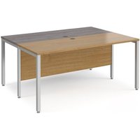 Click to view product details and reviews for Office Desk 2 Person Rectangular Desk 1600mm Oak Tops With Silver Frames 1200mm Depth Maestro 25. Click to view product details and reviews for Office Desk 2 Person Rectangular Desk 1600mm Oak Tops With Silver Frames 1200mm Depth Maestro 25.