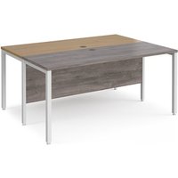 Click to view product details and reviews for Maestro 25 Back To Back Straight Desks 1600mm X 1200mm White Bench Leg Frame Grey Oak Top. Click to view product details and reviews for Maestro 25 Back To Back Straight Desks 1600mm X 1200mm White Bench Leg Frame Grey Oak Top.