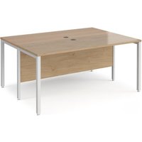 Click to view product details and reviews for Maestro 25 Back To Back Straight Desks 1600mm X 1200mm White Bench Leg Frame Kendal Oak Top. Click to view product details and reviews for Maestro 25 Back To Back Straight Desks 1600mm X 1200mm White Bench Leg Frame Kendal Oak Top.