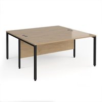 Click to view product details and reviews for Maestro 25 Back To Back Straight Desks 1600mm X 1600mm Black Bench Leg Frame Kendal Oak Top. Click to view product details and reviews for Maestro 25 Back To Back Straight Desks 1600mm X 1600mm Black Bench Leg Frame Kendal Oak Top.
