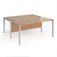 Click to view product details and reviews for Office Desk 2 Person Rectangular Desk 1600mm Beech Tops With Silver Frames 1600mm Depth Maestro 25. Click to view product details and reviews for Office Desk 2 Person Rectangular Desk 1600mm Beech Tops With Silver Frames 1600mm Depth Maestro 25.