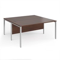 Click to view product details and reviews for Office Desk 2 Person Rectangular Desk 1600mm Walnut Tops With Silver Frames 1600mm Depth Maestro 25. Click to view product details and reviews for Office Desk 2 Person Rectangular Desk 1600mm Walnut Tops With Silver Frames 1600mm Depth Maestro 25.