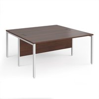 Click to view product details and reviews for Office Desk 2 Person Rectangular Desk 1600mm Walnut Tops With White Frames 1600mm Depth Maestro 25. Click to view product details and reviews for Office Desk 2 Person Rectangular Desk 1600mm Walnut Tops With White Frames 1600mm Depth Maestro 25.
