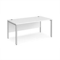Click to view product details and reviews for Office Desk 1600mm Rectangular Desk With Bench Leg White Tops With Silver Frames 800mm Depth Maestro 25. Click to view product details and reviews for Office Desk 1600mm Rectangular Desk With Bench Leg White Tops With Silver Frames 800mm Depth Maestro 25.