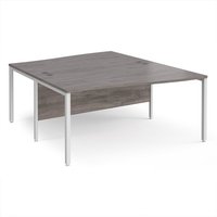 Click to view product details and reviews for Maestro 25 Back To Back Wave Desks 1600mm Deep White Bench Leg Frame Grey Oak Top. Click to view product details and reviews for Maestro 25 Back To Back Wave Desks 1600mm Deep White Bench Leg Frame Grey Oak Top.