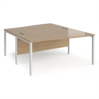 Click to view product details and reviews for Maestro 25 Back To Back Wave Desks 1600mm Deep White Bench Leg Frame Kendal Oak Top. Click to view product details and reviews for Maestro 25 Back To Back Wave Desks 1600mm Deep White Bench Leg Frame Kendal Oak Top.
