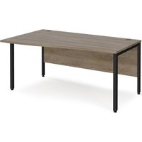 Click to view product details and reviews for Maestro 25 Left Hand Wave Desk 1600mm Wide Black Bench Leg Frame Nebraska Oak Top. Click to view product details and reviews for Maestro 25 Left Hand Wave Desk 1600mm Wide Black Bench Leg Frame Nebraska Oak Top.