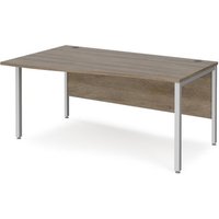 Click to view product details and reviews for Maestro 25 Left Hand Wave Desk 1600mm Wide Silver Bench Leg Frame Nebraska Oak Top. Click to view product details and reviews for Maestro 25 Left Hand Wave Desk 1600mm Wide Silver Bench Leg Frame Nebraska Oak Top.