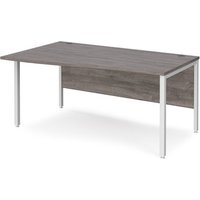 Click to view product details and reviews for Maestro 25 Left Hand Wave Desk 1600mm Wide White Bench Leg Frame Grey Oak Top. Click to view product details and reviews for Maestro 25 Left Hand Wave Desk 1600mm Wide White Bench Leg Frame Grey Oak Top.