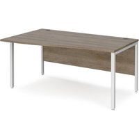 Click to view product details and reviews for Maestro 25 Left Hand Wave Desk 1600mm Wide White Bench Leg Frame Nebraska Oak Top. Click to view product details and reviews for Maestro 25 Left Hand Wave Desk 1600mm Wide White Bench Leg Frame Nebraska Oak Top.