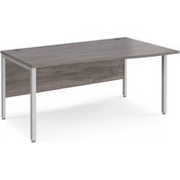Click to view product details and reviews for Maestro 25 Right Hand Wave Desk 1600mm Wide Silver Bench Leg Frame Grey Oak Top. Click to view product details and reviews for Maestro 25 Right Hand Wave Desk 1600mm Wide Silver Bench Leg Frame Grey Oak Top.