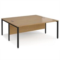 Click to view product details and reviews for Office Desk 2 Person Rectangular Desk 1800mm Oak Tops With Black Frames Maestro 25. Click to view product details and reviews for Office Desk 2 Person Rectangular Desk 1800mm Oak Tops With Black Frames Maestro 25.