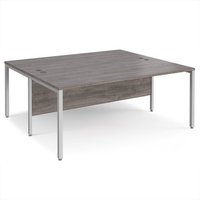 Click to view product details and reviews for Maestro 25 Back To Back Straight Desks 1800mm X 1600mm Silver Bench Leg Frame Grey Oak Top. Click to view product details and reviews for Maestro 25 Back To Back Straight Desks 1800mm X 1600mm Silver Bench Leg Frame Grey Oak Top.