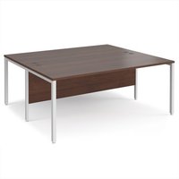 Click to view product details and reviews for Office Desk 2 Person Rectangular Desk 1800mm Walnut Tops With White Frames Maestro 25. Click to view product details and reviews for Office Desk 2 Person Rectangular Desk 1800mm Walnut Tops With White Frames Maestro 25.