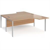 Click to view product details and reviews for Office Desk 2 Person Corner Desk 1800mm Beech Tops With Silver Frames Maestro 25. Click to view product details and reviews for Office Desk 2 Person Corner Desk 1800mm Beech Tops With Silver Frames Maestro 25.