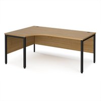 Click to view product details and reviews for Office Desk Left Hand Corner Desk 1800mm Oak Top With Black Frame 1200mm Depth Maestro 25 Mb18elko. Click to view product details and reviews for Office Desk Left Hand Corner Desk 1800mm Oak Top With Black Frame 1200mm Depth Maestro 25 Mb18elko.