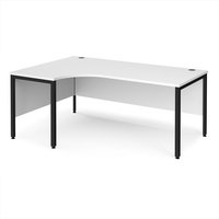 Click to view product details and reviews for Office Desk Left Hand Corner Desk 1800mm White Top With Black Frame 1200mm Depth Maestro 25 Mb18elkwh. Click to view product details and reviews for Office Desk Left Hand Corner Desk 1800mm White Top With Black Frame 1200mm Depth Maestro 25 Mb18elkwh.
