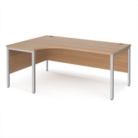 Click to view product details and reviews for Office Desk Left Hand Corner Desk 1800mm Beech Top With Silver Frame 1200mm Depth Maestro 25 Mb18elsb. Click to view product details and reviews for Office Desk Left Hand Corner Desk 1800mm Beech Top With Silver Frame 1200mm Depth Maestro 25 Mb18elsb.