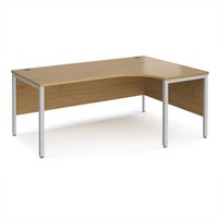 Click to view product details and reviews for Office Desk Right Hand Corner Desk 1800mm Oak Top With Silver Frame 1200mm Depth Maestro 25 Mb18erso. Click to view product details and reviews for Office Desk Right Hand Corner Desk 1800mm Oak Top With Silver Frame 1200mm Depth Maestro 25 Mb18erso.