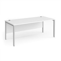Click to view product details and reviews for Office Desk 1800mm Rectangular Desk With Bench Leg White Tops With Silver Frames Maestro 25. Click to view product details and reviews for Office Desk 1800mm Rectangular Desk With Bench Leg White Tops With Silver Frames Maestro 25.