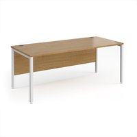 Click to view product details and reviews for Office Desk 1800mm Rectangular Desk With Bench Leg Oak Tops With White Frames Maestro 25. Click to view product details and reviews for Office Desk 1800mm Rectangular Desk With Bench Leg Oak Tops With White Frames Maestro 25.