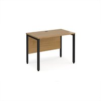 Click to view product details and reviews for Office Desk 1000mm Rectangular Desk With Bench Leg Oak Tops With Black Frames 600mm Depth Maestro 25. Click to view product details and reviews for Office Desk 1000mm Rectangular Desk With Bench Leg Oak Tops With Black Frames 600mm Depth Maestro 25.