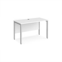 Click to view product details and reviews for Office Desk 1200mm Rectangular Desk With Bench Leg White Tops With Silver Frames 600mm Depth Maestro 25. Click to view product details and reviews for Office Desk 1200mm Rectangular Desk With Bench Leg White Tops With Silver Frames 600mm Depth Maestro 25.