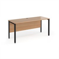 Click to view product details and reviews for Office Desk 1600mm Rectangular Desk With Bench Leg Beech Tops With Black Frames 600mm Depth Maestro 25. Click to view product details and reviews for Office Desk 1600mm Rectangular Desk With Bench Leg Beech Tops With Black Frames 600mm Depth Maestro 25.